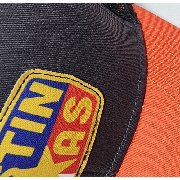 DUCKCO Austin Texas Trucker Hat Mesh Back Snapback Cap Gray, Orange & Black - Picture 10 of 10